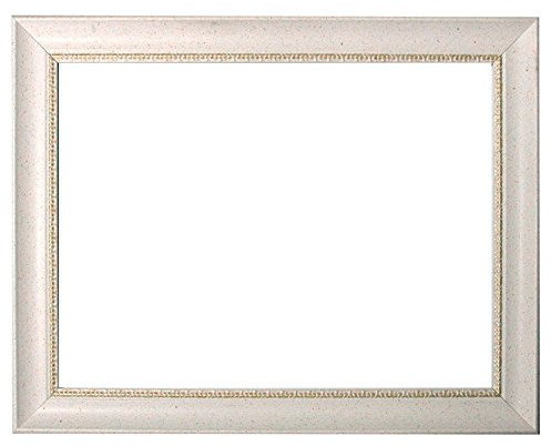 Barockrahmen weiß fein verziert 246 BIA, Leerrahmen 30x40 cm