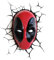 3DLightFX,2002331, 2002331 Deadpool Rot/Schwarz