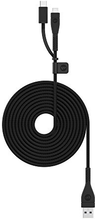 mophie 3615_PRO-2N1-2.0-AC-2M-BLK 2 m PRO USB 2.0 A - C Switch-Tip Cable - Black