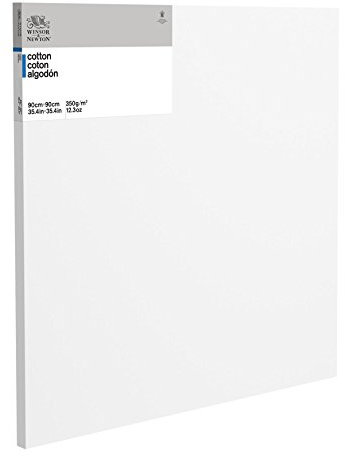 Winsor & Newton 6201156 - Keilrahmen Classic 3-fach grundiert 350 g/m², Leistendicke 35 mm, Baumwolle - Deep Edge - 90 x 90 cm