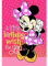 Geburtstagskarte mit Disney-Motiv Minnie Mouse