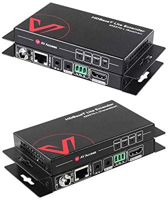 AV Access 4K HDMI Extender (HDBaseT) bis 70m, UHD 4K@60Hz/30Hz HDR10 und 3D, EDID Verwaltung, CEC, HDCP 2.2, 2-Wege PoE + IR + RS232, Null Latency über Cat5e/6a/7, Plug & Play