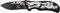 DARK SIDE BLADES Taschenmesser DS-A042 Serie, Messer DRACHEN ALU Griff ICE, Outdoormesser 8,76 cm ROSTFREI Klinge, kompakt 118gr Klappmesser