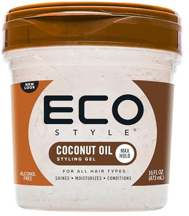 Eco Style Coconut Oil Eco Styler Hair Gel, Moisturises and Conditions, 473 ml (Pack of 1)