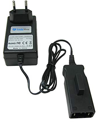 Trade-Shop Station de charge 25 V Li-Ion pour tondeuse à broche Gardena 04025-20 8838 380 LI Spindelmaeher 380 LI 4025-20 380 C 380 EC