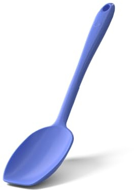 Kochblume Soßenlöffel aus Silikon – BPA-frei & hitzebeständig (Blau)