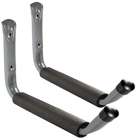 2 x Giant Heavy Duty Padded Storage Hooks 370mm Wall Mounted, Ladders Bikes Garages