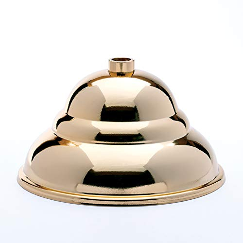 Messing Baldachin flämisch vergoldet gold Ø 110mm x 60mm 10er Stellring Rosette Deckenbaldachine, Lampenbaldachin, Leuchtenbaldachin und Metallbaldachin