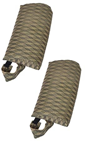 LOVIVER 2 Stück Nackenkissen für Gartenstühle, Sonnenliegen Gartenliege, Kissen für Sonnenliegen, Liegen Auflagen, Nackenkissen für Relaxsessel, Raute