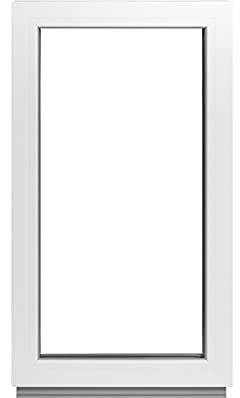 Alle Grössen Festverglasung Kunststoff Fenster - Kellerfenster BxH: 60 x 100 cm weiß fenster- Doppelverglasung Fenster Für Gartenhaus/Garagen Fenster -Premium Kunststofffenster BxH: 600 x 1000 mm