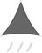Sunnylaxx 3x3x4,25m Triangular Toldo Vela de Sombra, Gris Toldos Exterior Terraza Protección Rayos UV para Exteriores, Pergola, Jardín,Terrazas