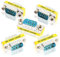 YAODHAOD DB9 9 Pin RS-232 Serial Connector DB9 Male to Male Cable Coupler Adapter 5 Packs(DB9 M/M)