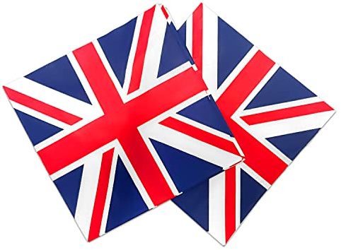 32er Pack Union Jack Papierservietten, Queen's Platinum Jubilee 2022 Dekorationen, UK Celebration Party, Patriotic Motto Party, UK Sports Event Supplies, Party Tischdekoration.