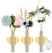 Qixuer Wandblumenvase, 3 Stück Magische Vase Metallvasen Sticky Vase Kühlschrank Vase Wiederverwendbare Vase Abnehmbare Vase Wand Wanddekoration Vase für Hochzeit Party Büro Heimdekoration Punch Free