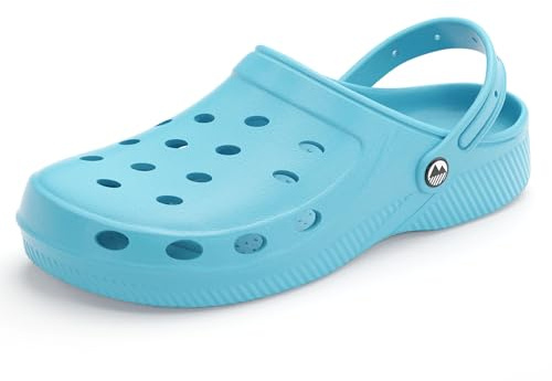 Lakeland Active Men's Silloth Lightweight Ventilated Clogs - Aqua Blue - 8 UK