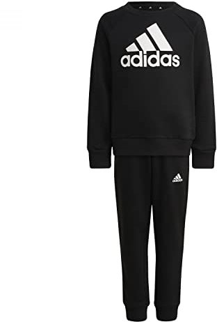 adidas Youth/Baby Jogger Lk Bos Jog Ft, Top:Black/White Bottom:Black/White, HG4464, 122