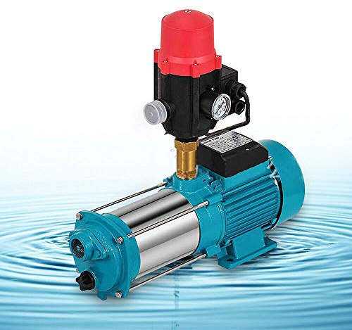 1300W Zentrifugalpumpe, Hauswasserwerk Gartenpumpe Druckschalter mit Manometer 4000L/h 9,8Bar (Pumpensteuerung Gartenpumpe)