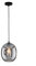Fischer & Honsel | Pendelleuchte, Nayla | sandschwarz| Glas-rauchfarben| D: 21,00 cm | Ausl. Decke: 150,00 cm| 1x E27 max. 40,0 Watt| 60917, Größe
