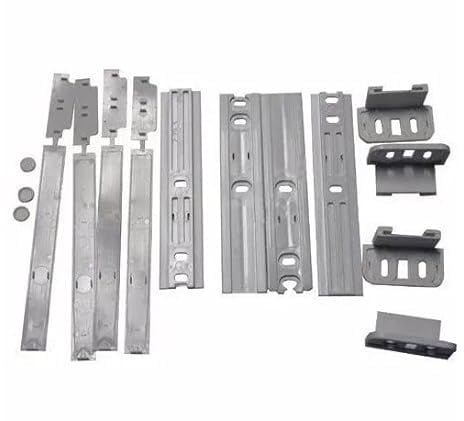 CG94 Kit 4 Guide per Porta Frigorifero da Incasso - Slitte più Scivolo - Universali compatibile WH!_RLPOOL 481231019131, 484000000857