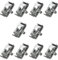 JruiZhp Stainless Steel Joining Clip 10 Pcs Grid Wall Joining Clips Connectors Stainless Steel Grid Connectors for for Grid Wall Panels Display Mesh Panel Connectors Clip (Galvanization)