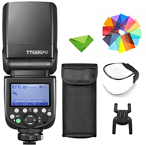 Godox TT685II-O Blitz für Olympus Panasonic TTL Speedlight Kamerablitz 2.4G GN60 HSS 1/8000S, 330 Full Power Pops, TCM Instant Conversion Speedlite für Olympus Panasonic Kameras ((Upgrade TT685-O)
