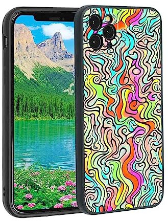 KARYOU Silicone-Design-Colorful-Smoke-256 Phone Case, Designed for iPhone 11 Pro Case Soft TPU for girls boys gift,Shockproof Phone Cover