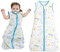 SJBAUTYO Schlafsack Baby Sommerschlafsack, Kinder Schlafanzug ohne Ärmel für Sommer,0.5 Tog Babyschlafsack 100% Baumwolle atmungsaktiv Babyschlafsack (Panda-Muster, M(6-12 Months),70-85CM)