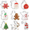 9 Stück Weihnachten Ausstecher Set zum Backen - Lebkuchenmann, Schneeflocke, Schneemann, Weihnachtsbaum Weihnachts Ausstechformen für Keks, Plätzchen, Tortendekorationen