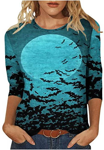 Damen Floral Herbst Langarm Farbblock Shirt Casual Rundhals Top Lose T-Shirts Tunika Satin Shirt Damen (Green, XXL)