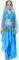 Fairycos Bauchtänzerin Kostüm Mädchen 1001 Nacht Kostüme Orientalisches Bauchtanz Karneval Faschingkostüme Kinder 152 158 Eisblau