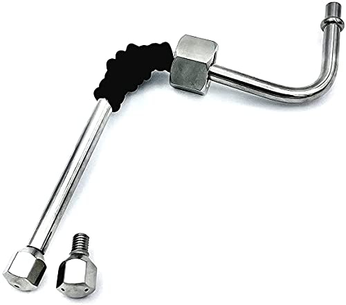 Flpeekash Dampfstab für EC680/EC685, Rancilio Kaffeemaschine, Upgrade mit zusätzlicher 3-Loch-Spitze Dampfdüse