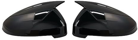 Auto Spiegelgehäuse Spiegelkappen Außenspiegel Für Audi A4 S4 B9 A5 S5 Avant für Allroad Quattro 2017-2020 Faserfarbe (Farbe: Schwarz, ein Paar)