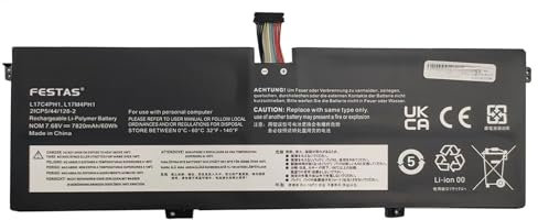 FESTAS L17C4PH1 Laptop Ersatz Akku Für Lenovo Yoga C930 Yoga C930-13IKB C930-131KB C930-13IKB-81C4 C930-13IKB-81EQ c930-13ikb Für Lenovo Yoga 7 Pro, Yoga 7 Pro-13IKB L17M4PH1 L17M4PH2
