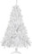 CCLIFE Künstlicher Weihnachtsbaum Nordmanntanne,180cm,600 Astspitzen,Tannenbaum Klein, Spritzguss, Weiß, Cushhom