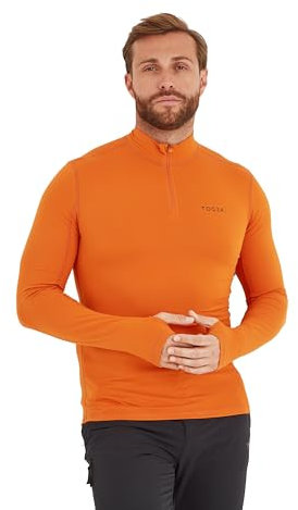 TOG24 Snowdon Men's Zip Neck Base Layer, Stylish Ultra Warm Temperature Regulating Thermal Underlayer, Anti Chafe Seams and Quick Moisture Wicking, Perfect for Running Hiking Biking Camping Skiing