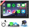 Hodozzy 4G+64G Autoradio für VW T5 Golf 4 Bora Polo Passat B5 Jetta Seat Peugeot 307 Ford Galaxy, 7 Zoll Touchscreen mit Carplay Android Auto Navi WiFi Bluetooth DSP FM/RDS Canbus Rückfahrkamera