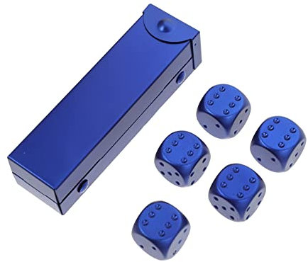 ADOCARN Party Würfel Aluminiumlegierung Kleine Würfel Wiederverwendbar Strapazierfähig Für Spiele Ktv Party Zubehör