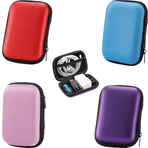 FENGCHUANG Spielkarten Box, 4 Stück Aufbewahrungsbox Karten Bluetooth Kopfhörer Tasche, Schützt Karten Vor Feuchtigkeit Und Staub, Kartenspiel Wasserfest für Karten, Kopfhörer Datenkabelspeicherung