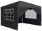 XMTECH Pavillon Faltpavillon 2.5x2.5m mit 4 Seitenteilen – 3-Fach höhenverstellbar 2.4m-2.6m, Wasserdicht, UV-Schutz, Stahlgestell & 210D Oxford-Gewebe für Gartenpartys, Hochzeiten – Anthrazit