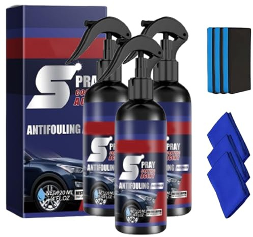Multi-functional Coating Renewal Agent Spray, Recubrimiento cerámico 3 en 1 para coche, de acción rápida, para lavado sin agua, con nanotecnología (1)