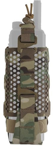 ZFFOZZ Taktische Multifunktions-Radio-Pochette mit Einstellbaren G-Haken, MOLLE-verträglich für Gehrunden, GPS und Taktisches Equipment, Airsoft-Jagd-Outdoor-Nutzung(CP)