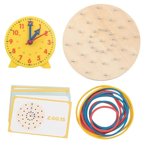 Générique Pädagogische Uhr, handliches und praktisches mathematisches Material, Lernuhr für Zeit und Mathematik, für, Mädchen, Kindergarten, Reisen, Klassenzimmer, Unterhaltung, Studium