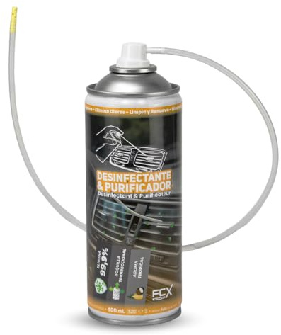 Nettoyant et Purificateur pour Conduits de Climatisation de Voiture - Désodorisant Tropical - Restaure la Fraîcheur, Parfum Agréable Odeur Neuf