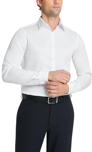 Van Heusen Men's Flex Collar Slim Fit Stretch Dress Shirt Dress Shirt (Pack of 1)