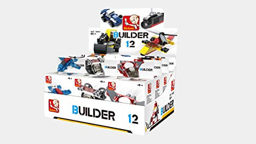 BUILDER, SLUBAN M38-B0591 DISPLAY BOX 12 UNIQUE SETS, Merhfarbig