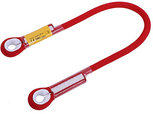 Dilwe Kletterseil, Hochfeste Sicherheitsseile für Rettungsfallschirm für Outdoor Aktivitäten(60cm-Rot)