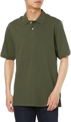 Amazon Essentials Men's Regular-Fit Cotton Pique Polo Shirt (Available in Big and Tall), Olive, XXL