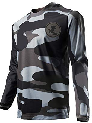 UGLY FROG Bike Wear Designs Element MX Jersey Shocker Schwarz Weiß Motocross Downhill Jersey Enduro Cross Motorrad MTB Kurz/Langarm Herren Bekleidung DEHerDownFT06