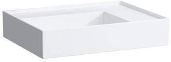 LAUFEN Kartell Waschtisch, ohne Hahnloch, ohne Überlauf, Ablage rechts, 600x460mm, H8103340001121, Farbe: Weiß
