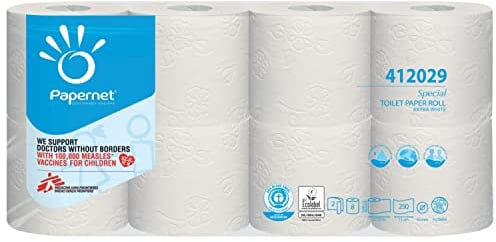 Papernet Special weiß, 2-lagig, 250 Blatt/Rolle, 64 Rollen, Toilettenpapier
